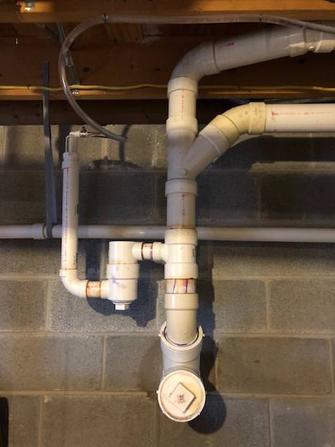Air gap for water softener waste pipes prices